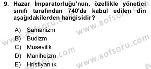 Halk Edebiyatına Giriş 2 Dersi 2015 - 2016 Yılı (Final) Dönem Sonu Sınav Soruları 9. Soru