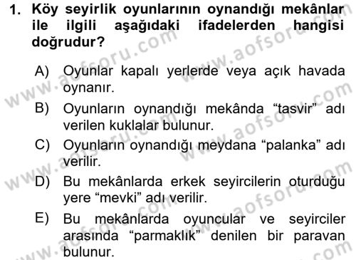 Halk Edebiyatına Giriş 2 Dersi 2016 - 2017 Yılı (Vize) Ara Sınav Soruları 1. Soru