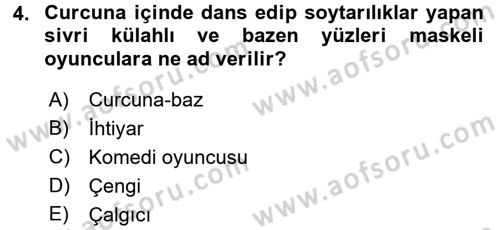 Halk Edebiyatına Giriş 2 Dersi 2017 - 2018 Yılı (Vize) Ara Sınav Soruları 4. Soru