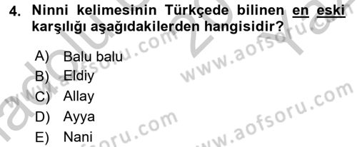 Halk Edebiyatına Giriş 2 Dersi 2018 - 2019 Yılı Yaz Okulu Sınav Soruları 4. Soru