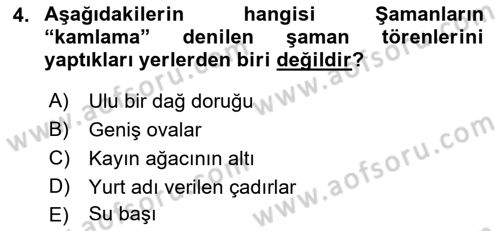 Halk Edebiyatına Giriş 2 Dersi 2022 - 2023 Yılı Yaz Okulu Sınav Soruları 4. Soru