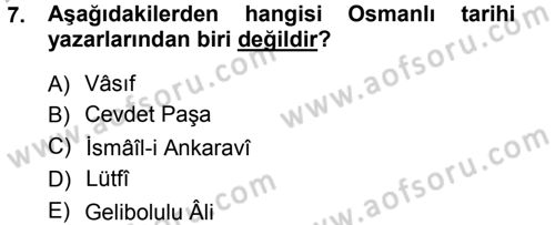 Eski Türk Edebiyatına Giriş: Biçim ve Ölçü Dersi Ara Sınavı Deneme Sınav Soruları 7. Soru