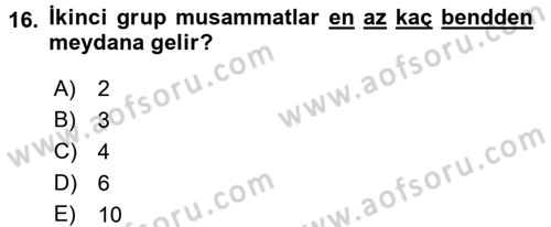 Eski Türk Edebiyatına Giriş: Biçim ve Ölçü Dersi 2017 - 2018 Yılı (Vize) Ara Sınav Soruları 16. Soru