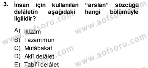 Eski Türk Edebiyatına Giriş: Söz Sanatları Dersi 2014 - 2015 Yılı (Vize) Ara Sınav Soruları 3. Soru