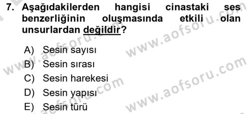 Eski Türk Edebiyatına Giriş: Söz Sanatları Dersi 2023 - 2024 Yılı (Final) Dönem Sonu Sınav Soruları 7. Soru