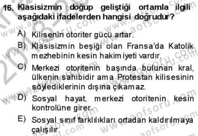 Batı Edebiyatında Akımlar 1 Dersi 2013 - 2014 Yılı (Vize) Ara Sınav Soruları 16. Soru