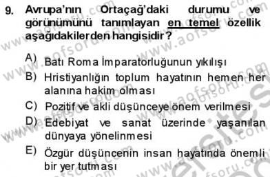 Batı Edebiyatında Akımlar 1 Dersi 2013 - 2014 Yılı (Vize) Ara Sınav Soruları 9. Soru