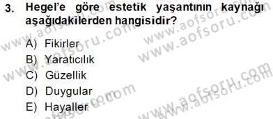 Batı Edebiyatında Akımlar 1 Dersi 2014 - 2015 Yılı (Vize) Ara Sınav Soruları 3. Soru