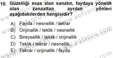 Batı Edebiyatında Akımlar 1 Dersi Ara Sınavı Deneme Sınav Soruları 10. Soru