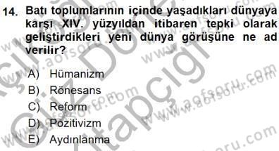 Batı Edebiyatında Akımlar 1 Dersi 2015 - 2016 Yılı (Vize) Ara Sınav Soruları 14. Soru
