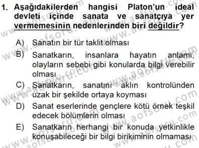 Batı Edebiyatında Akımlar 1 Dersi 2015 - 2016 Yılı (Final) Dönem Sonu Sınav Soruları 1. Soru
