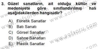 Batı Edebiyatında Akımlar 1 Dersi 2015 - 2016 Yılı (Final) Dönem Sonu Sınav Soruları 3. Soru