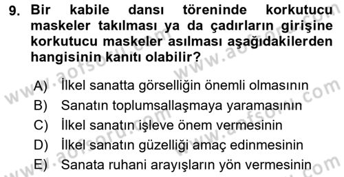 Batı Edebiyatında Akımlar 1 Dersi Ara Sınavı Deneme Sınav Soruları 9. Soru