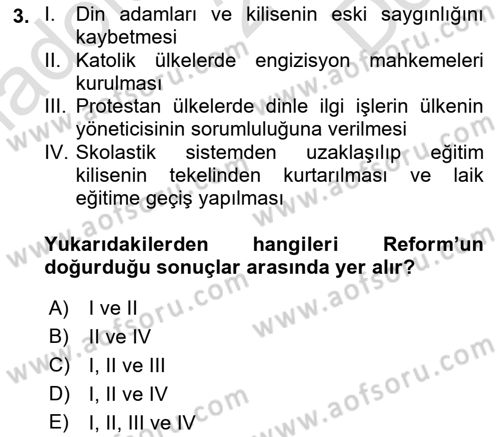 Batı Edebiyatında Akımlar 1 Dersi 2021 - 2022 Yılı (Final) Dönem Sonu Sınav Soruları 3. Soru