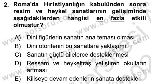 Batı Edebiyatında Akımlar 1 Dersi 2023 - 2024 Yılı (Vize) Ara Sınav Soruları 2. Soru