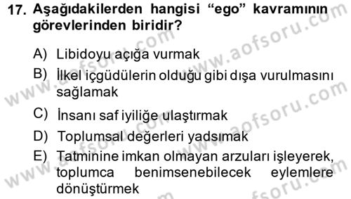 Batı Edebiyatında Akımlar 2 Dersi 2014 - 2015 Yılı (Vize) Ara Sınav Soruları 17. Soru