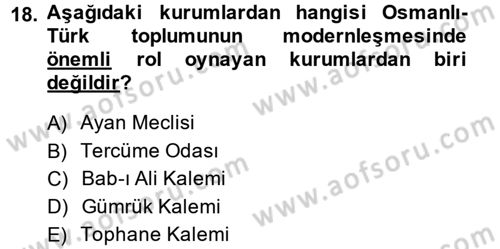 Batı Edebiyatında Akımlar 2 Dersi 2014 - 2015 Yılı (Final) Dönem Sonu Sınav Soruları 18. Soru