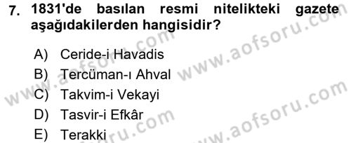Batı Edebiyatında Akımlar 2 Dersi 2015 - 2016 Yılı (Final) Dönem Sonu Sınav Soruları 7. Soru