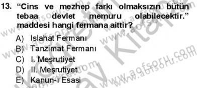 Yeni Türk Edebiyatına Giriş 1 Dersi Ara Sınavı Deneme Sınav Soruları 13. Soru