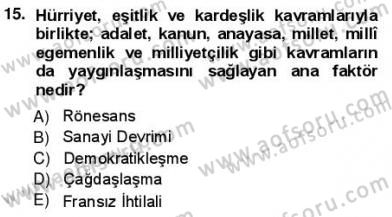 Yeni Türk Edebiyatına Giriş 1 Dersi Ara Sınavı Deneme Sınav Soruları 15. Soru