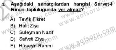 Yeni Türk Edebiyatına Giriş 1 Dersi Ara Sınavı Deneme Sınav Soruları 4. Soru