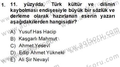 Yeni Türk Edebiyatına Giriş 1 Dersi Ara Sınavı Deneme Sınav Soruları 1. Soru