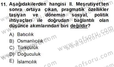 Yeni Türk Edebiyatına Giriş 1 Dersi 2014 - 2015 Yılı (Vize) Ara Sınav Soruları 11. Soru