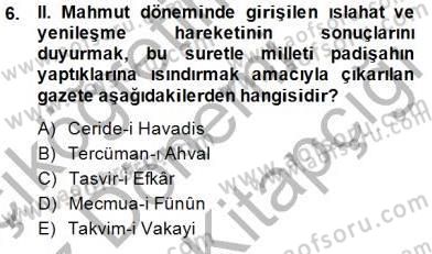 Yeni Türk Edebiyatına Giriş 1 Dersi 2014 - 2015 Yılı (Final) Dönem Sonu Sınav Soruları 6. Soru