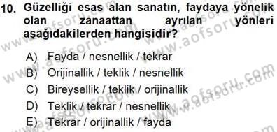 Yeni Türk Edebiyatına Giriş 1 Dersi 2015 - 2016 Yılı (Vize) Ara Sınav Soruları 10. Soru