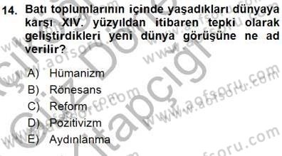 Yeni Türk Edebiyatına Giriş 1 Dersi Ara Sınavı Deneme Sınav Soruları 14. Soru