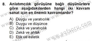 Yeni Türk Edebiyatına Giriş 2 Dersi 2012 - 2013 Yılı (Final) Dönem Sonu Sınav Soruları 8. Soru