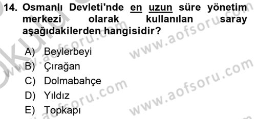 Yeni Türk Edebiyatına Giriş 2 Dersi 2018 - 2019 Yılı Yaz Okulu Sınav Soruları 14. Soru