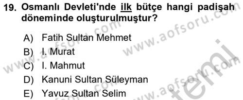 Yeni Türk Edebiyatına Giriş 2 Dersi 2018 - 2019 Yılı Yaz Okulu Sınav Soruları 19. Soru