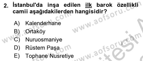 Yeni Türk Edebiyatına Giriş 2 Dersi 2018 - 2019 Yılı Yaz Okulu Sınav Soruları 2. Soru