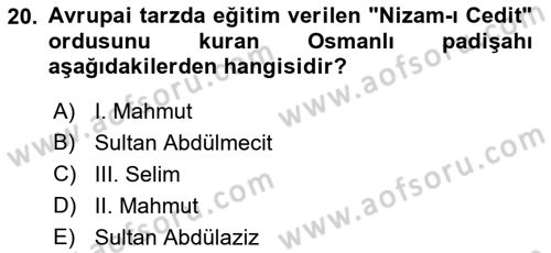 Yeni Türk Edebiyatına Giriş 2 Dersi 2018 - 2019 Yılı Yaz Okulu Sınav Soruları 20. Soru
