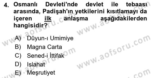 Yeni Türk Edebiyatına Giriş 2 Dersi 2018 - 2019 Yılı Yaz Okulu Sınav Soruları 4. Soru