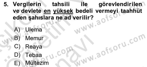 Yeni Türk Edebiyatına Giriş 2 Dersi 2020 - 2021 Yılı Yaz Okulu Sınav Soruları 5. Soru