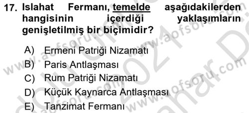Yeni Türk Edebiyatına Giriş 2 Dersi 2021 - 2022 Yılı (Vize) Ara Sınav Soruları 17. Soru