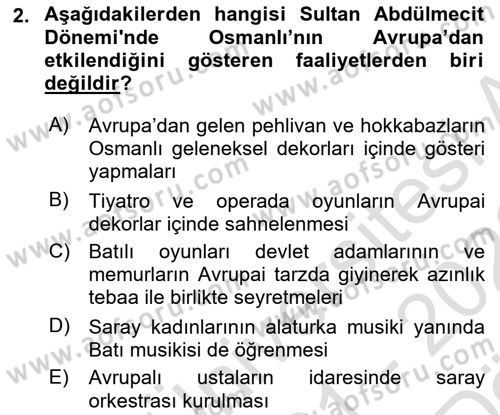 Yeni Türk Edebiyatına Giriş 2 Dersi 2021 - 2022 Yılı (Vize) Ara Sınav Soruları 2. Soru