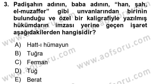 Yeni Türk Edebiyatına Giriş 2 Dersi 2021 - 2022 Yılı (Vize) Ara Sınav Soruları 3. Soru
