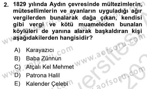 Yeni Türk Edebiyatına Giriş 2 Dersi 2021 - 2022 Yılı (Final) Dönem Sonu Sınav Soruları 2. Soru