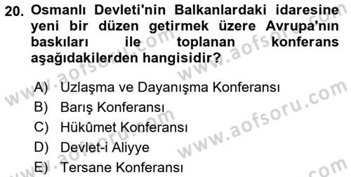 Yeni Türk Edebiyatına Giriş 2 Dersi 2021 - 2022 Yılı (Final) Dönem Sonu Sınav Soruları 20. Soru