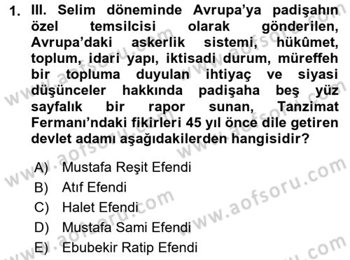 Yeni Türk Edebiyatına Giriş 2 Dersi 2021 - 2022 Yılı Yaz Okulu Sınav Soruları 1. Soru