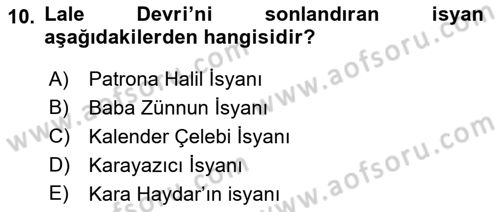 Yeni Türk Edebiyatına Giriş 2 Dersi 2021 - 2022 Yılı Yaz Okulu Sınav Soruları 10. Soru