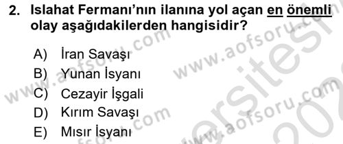 Yeni Türk Edebiyatına Giriş 2 Dersi 2021 - 2022 Yılı Yaz Okulu Sınav Soruları 2. Soru