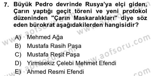 Yeni Türk Edebiyatına Giriş 2 Dersi 2021 - 2022 Yılı Yaz Okulu Sınav Soruları 7. Soru