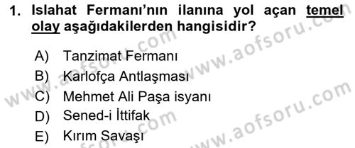 Yeni Türk Edebiyatına Giriş 2 Dersi 2023 - 2024 Yılı (Vize) Ara Sınav Soruları 1. Soru