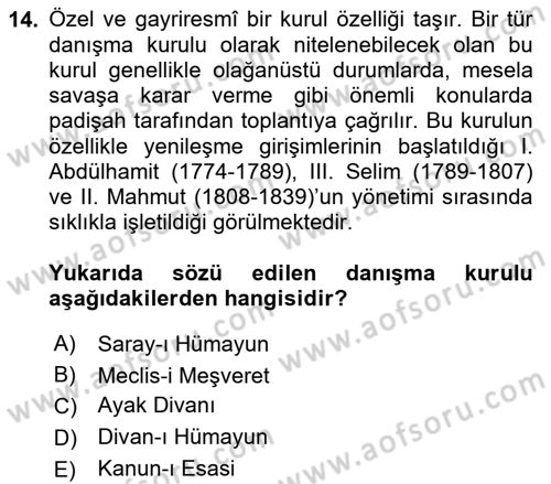 Yeni Türk Edebiyatına Giriş 2 Dersi 2023 - 2024 Yılı Yaz Okulu Sınav Soruları 14. Soru