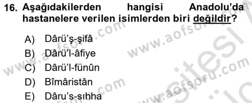 VIII-XIII. Yüzyıllar Türk Edebiyatı Dersi 2018 - 2019 Yılı 3 Ders Sınavı 16. Soru