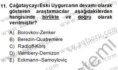 XIV-XV. Yüzyıllar Türk Edebiyatı Dersi 2014 - 2015 Yılı (Vize) Ara Sınavı 11. Soru